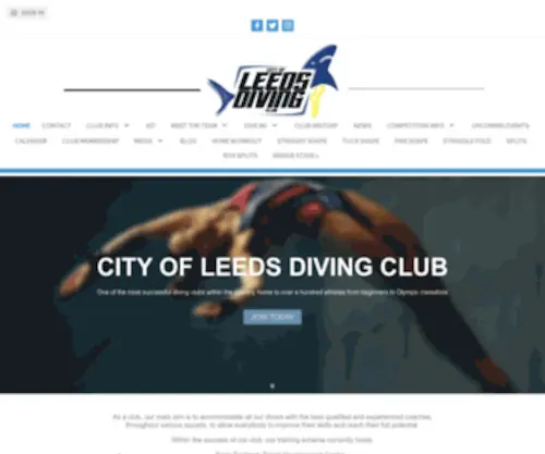 Diveleeds.com(City of Leeds Diving Club) Screenshot