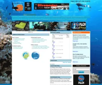 Divemahara.com(Al Mahara Diving Center LLC) Screenshot