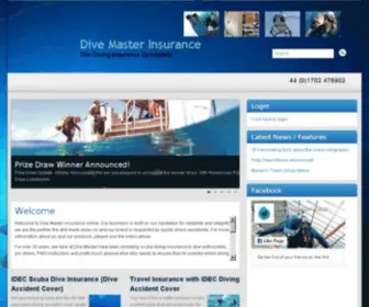 Divemasterinsurance.com(Scuba Diving Insurance UK) Screenshot