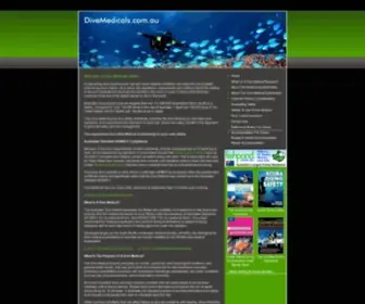 Divemedicals.com.au(Dive Medical Fitness Assessment For Divers) Screenshot