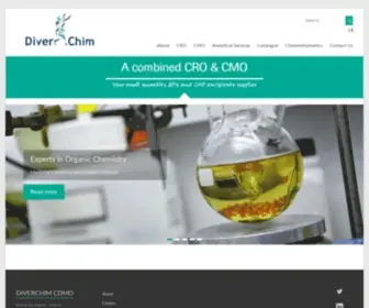 Diverchim.com(A combined CRO & CMO) Screenshot