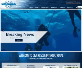 Diverescueintl.com(Dive Rescue Intl) Screenshot