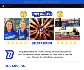 Divergentfpsoftball.com(DIVERGENT) Screenshot