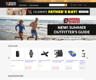 Diversdirect.com(Free Shipping at the World's Largest Authorized Scuba Gear and Scuba Diving Equipment Retailer) Screenshot