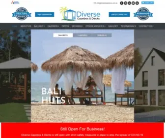 Diversegazebos.com.au(Bali Huts) Screenshot