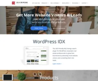 Diversesolutions.com(IDX for MLS & Real Estate Website Design) Screenshot