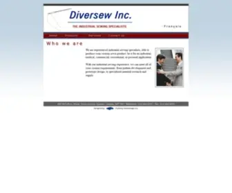 Diversew.com(Industrial sewing specialists) Screenshot