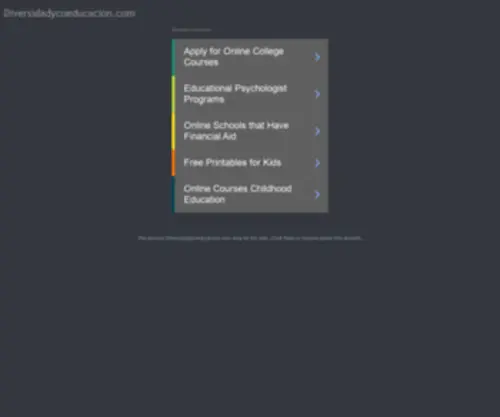 Diversidadycoeducacion.com(Diversidadycoeducacion) Screenshot