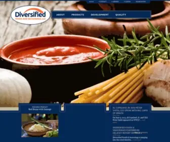 Diversified-Foods.com(Diversified Foods & Seasonings) Screenshot