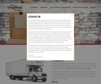 Diversifiedinc.net(Diversified, Inc) Screenshot