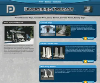 Diversifiedprecast.com(Precast Concrete Steps) Screenshot