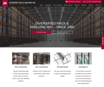 Diversifiedrack.com(Diversified Rack & Shelving) Screenshot