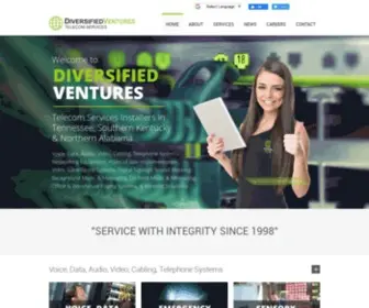 Diversifiedventures.net(A Telecom Services Installer Company) Screenshot