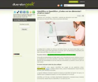 Diversiongeek.com(DiversionGeek es un blog) Screenshot