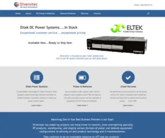 Diversitec.com(DC Power Batteries Telecommunication Parts Diversitec) Screenshot