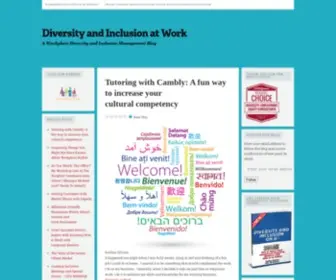 Diversityandinclusionatwork.com(A Workplace Diversity and Inclusion Management Blog) Screenshot