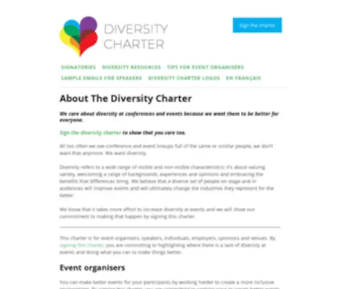 Diversitycharter.org(Diversitycharter) Screenshot