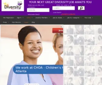 Diversity.com(Home: Diversity jobs) Screenshot