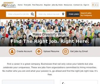 Diversityjobfindah.com(Ability JOBfindah) Screenshot