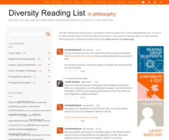 Diversityreadinglist.org(Helping you include authors from under) Screenshot