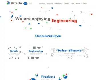 Diverta.co.jp(RCMS(WEBアプリケーション構築プラットフォーム)) Screenshot