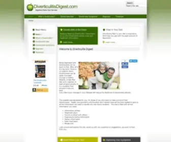 Diverticulitisdigest.com(Diverticulitis Digest for diverticulosis sufferers) Screenshot