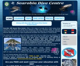 Divesearobin.com(Scuba Diving on Koh Samui by Searobin SSI Samui Dive Center) Screenshot