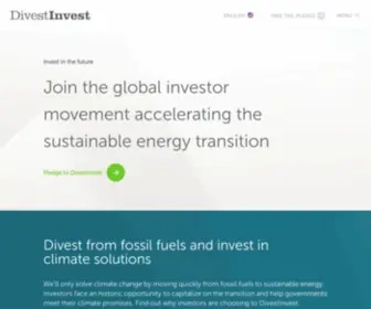 Divestinvest.org(Divest Invest Website) Screenshot