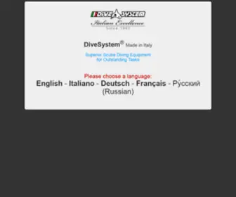 Divesystem.com(DiveSystem®) Screenshot