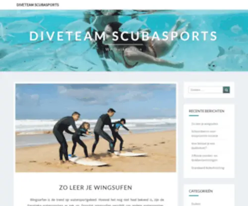 Diveteam-Scubasports.nl(Diveteam Scubasports) Screenshot