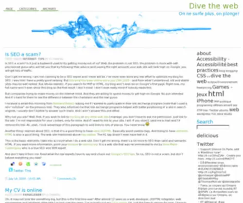 Divetheweb.com(Divetheweb) Screenshot