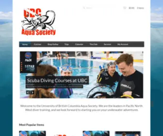 Diveubc.com(UBC Aqua Society) Screenshot