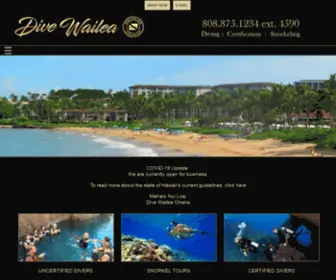 Divewailea.com(Wailea Dive Instruction) Screenshot