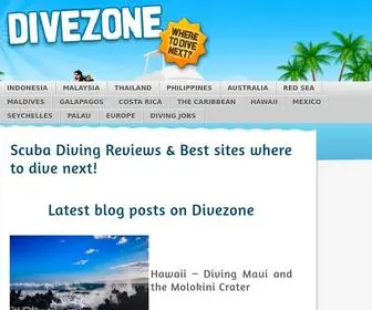 Divezone.net(Scuba Diving Reviews & Best sites where to dive next) Screenshot