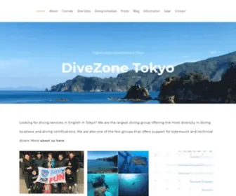 Divezonetokyo.com(DiveZone Tokyo) Screenshot