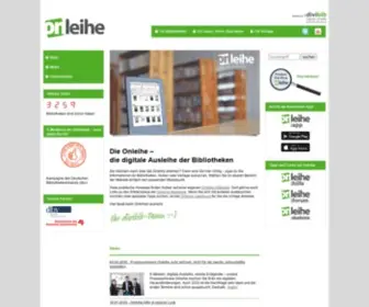 Divibib.com(Onleihe und weitere digitale Lösungen für Bibliotheken) Screenshot