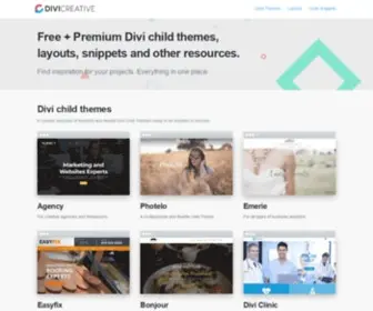 Divicreative.com(Free Live Search Divi Theme Resources) Screenshot