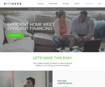 Dividendfinance.com(Home Improvement Financing & Loans) Screenshot