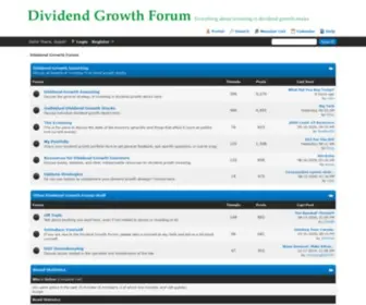 Dividendgrowthforum.com(Dividend Growth Forum) Screenshot