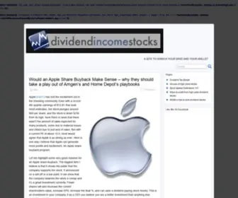 Dividendincomestocks.com(Dividend stocks) Screenshot