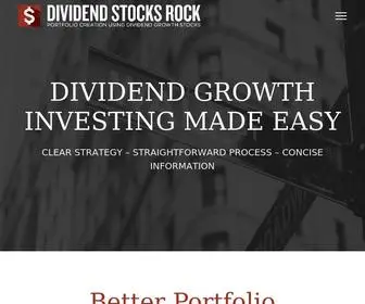 Dividendstocksrock.com(Portfolio Creation Using Dividend Growth Stocks) Screenshot