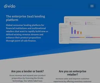 Divido.com(Whitelabel retail finance technology for point of sale programmes) Screenshot