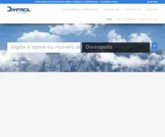 Divifacil.com.br(Lista Telefonica Online e Guia Comercial de Divinopolis MGOnline) Screenshot