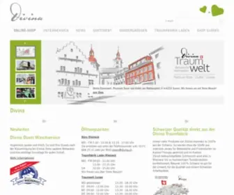 Divina.ch(DIVINA Schweizer Bettwäsche) Screenshot