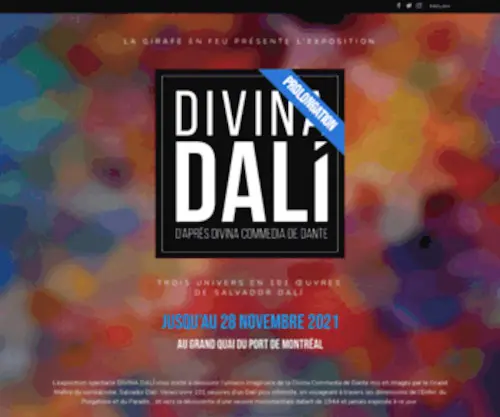 Divinadali.com(DIVINA DALÍ d'après Divina Commedia de Dante) Screenshot