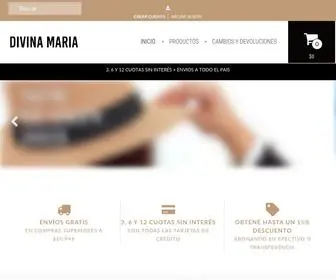 Divinamariaoficial.com(Tienda Online de Divina Maria) Screenshot