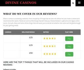 Divinecasinos.com(The premium domain name) Screenshot