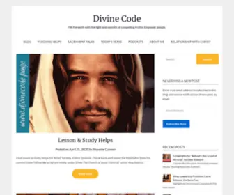 Divinecode.page(Teaching Helps for Relief Society and Elders Quorum) Screenshot