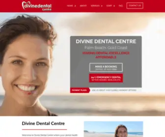 Divinedentalcentre.com.au(Divine Dental centre) Screenshot