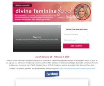 Divinefemininesummit.com(Divine Feminine Summit) Screenshot